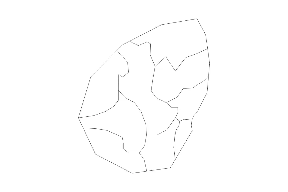 Vista previa del mapa de contorno de San Marino