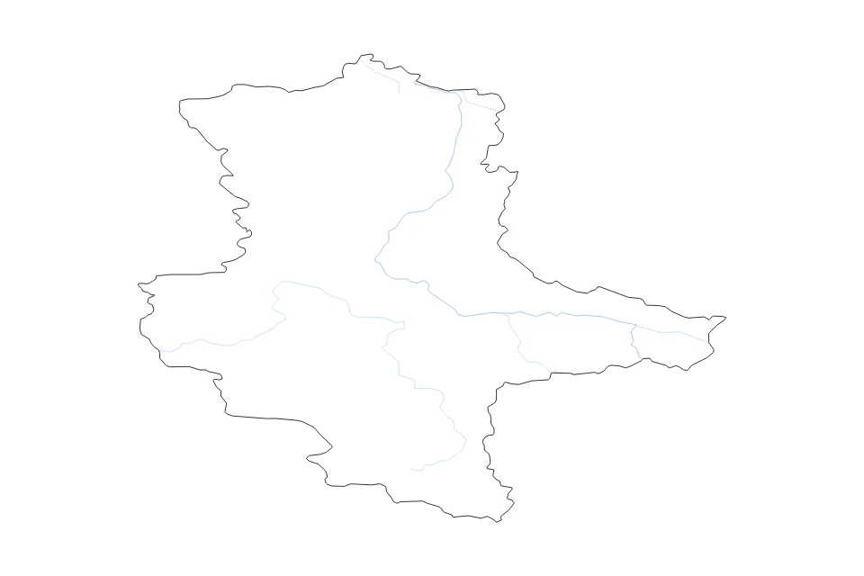 Aperçu de la carte de contour de Saxony Anhalt