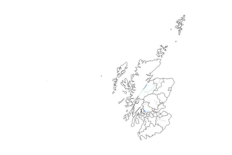 Vista previa del mapa de contorno de Scotland