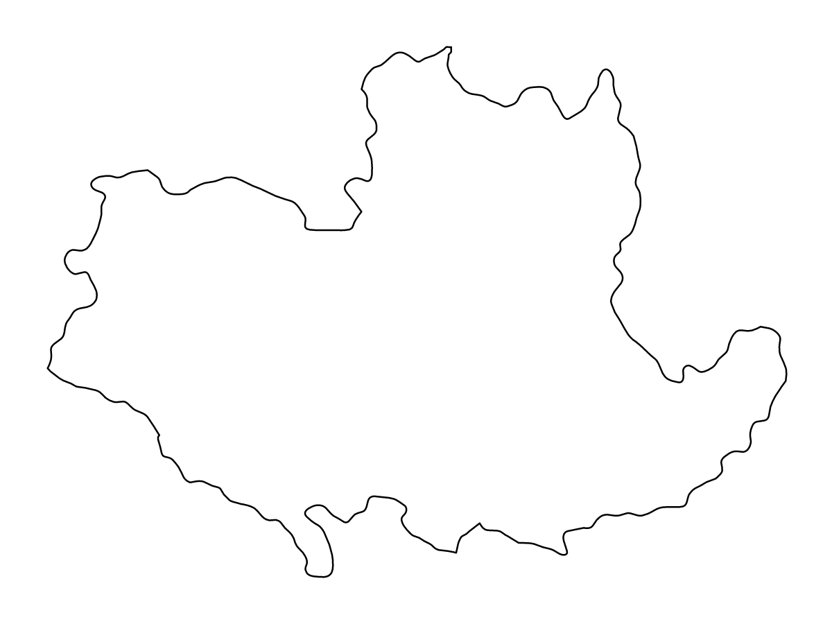 Carte de contour de Kolubara, Serbia.