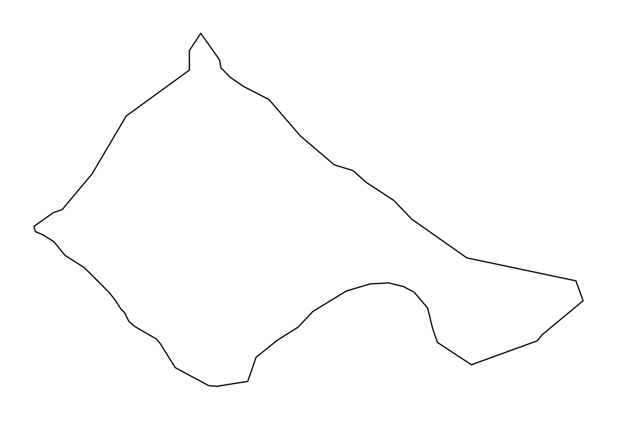 Mapa de contorno de Ajdovščina, Slovenia.