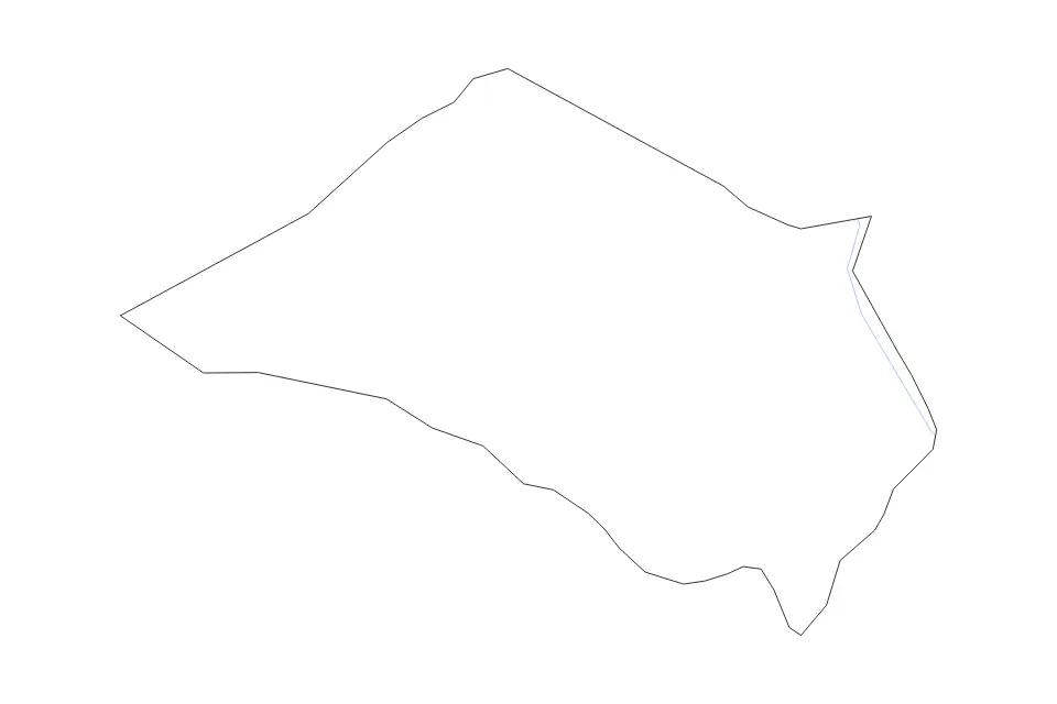 Vista previa del mapa de contorno de Bled