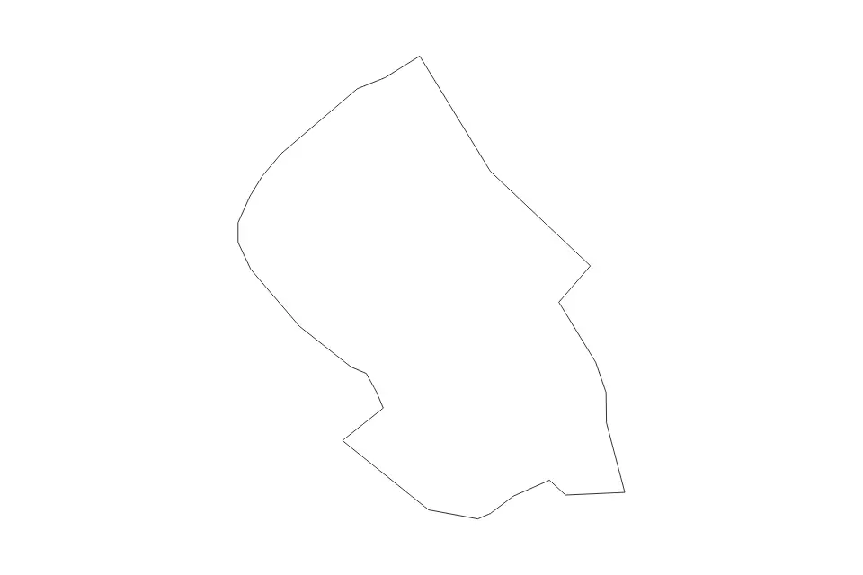 Carte de Bloke, Slovenia de type contour pour Europe, montrant contour avec des limites nettes.