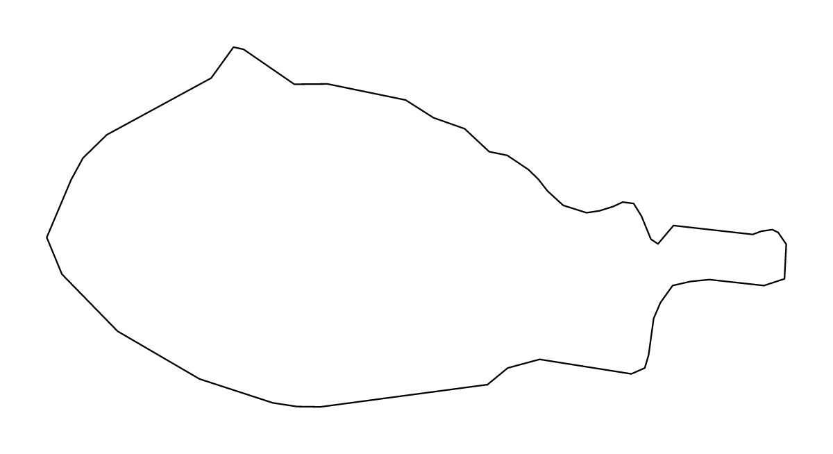 Mapa de contorno de Bohinj, Slovenia.
