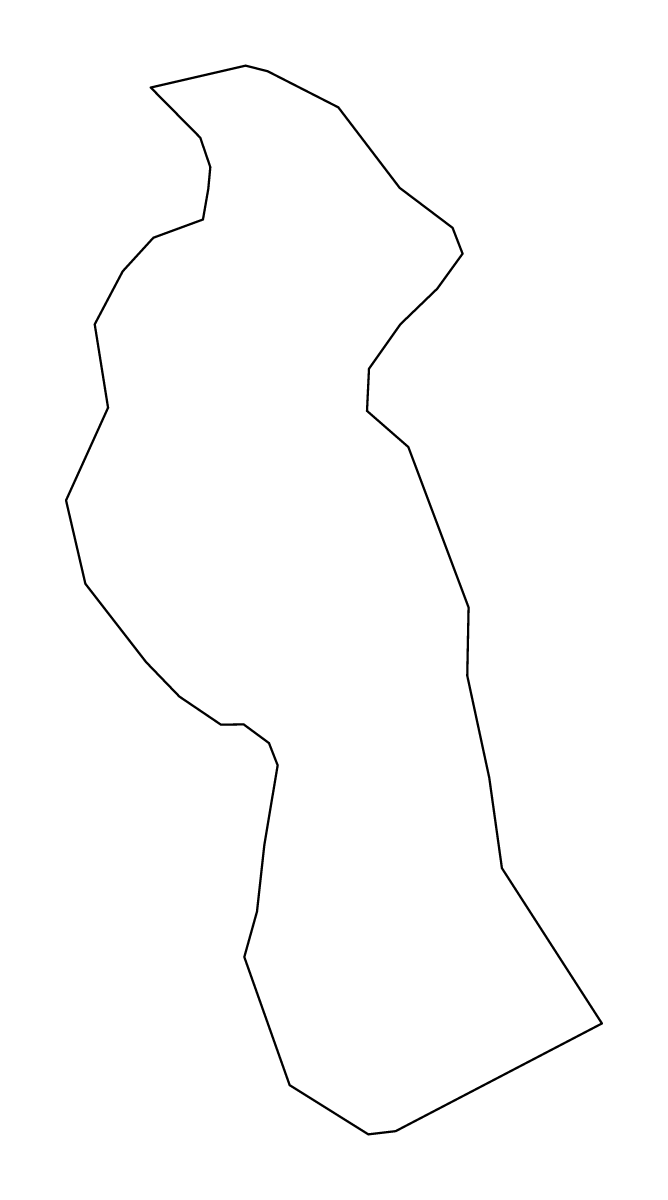 Mapa de contorno de Brezovica, Slovenia.