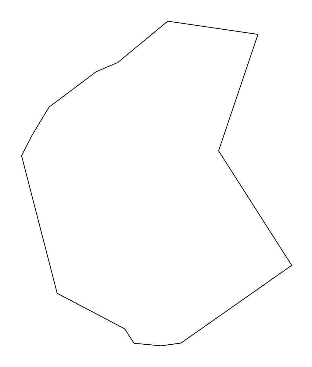 Outline map of Cerkvenjak Municipality, Slovenia.