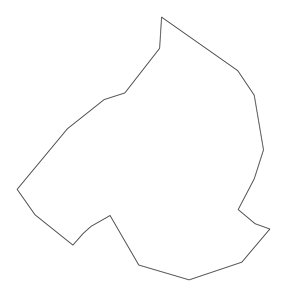 Mapa de contorno de Črenšovci, Slovenia.