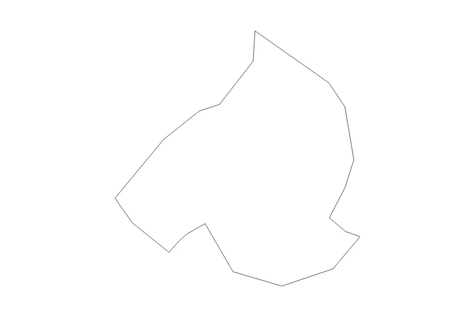 Carte de Črenšovci, Slovenia de type contour pour Europe, montrant contour avec des limites nettes.
