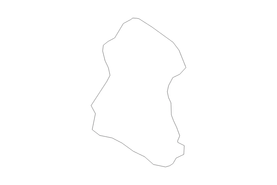 Mapa de Divača, Slovenia de tipo contorno para Europa, con contorno con límites limpios.