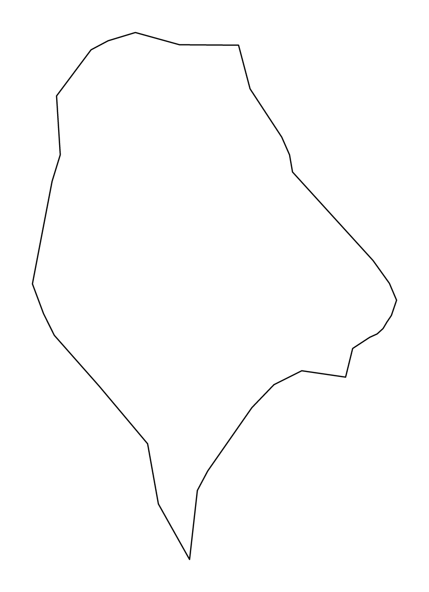 Mapa de contorno de Dolenjske Toplice, Slovenia.