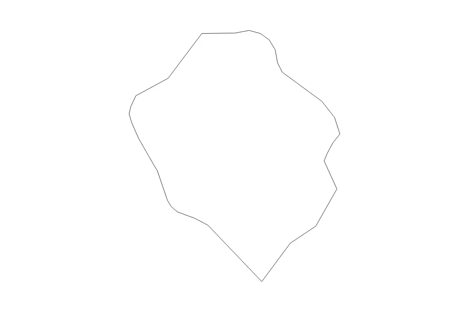 Outline map of Duplek Commune, Slovenia with subdivision borders.