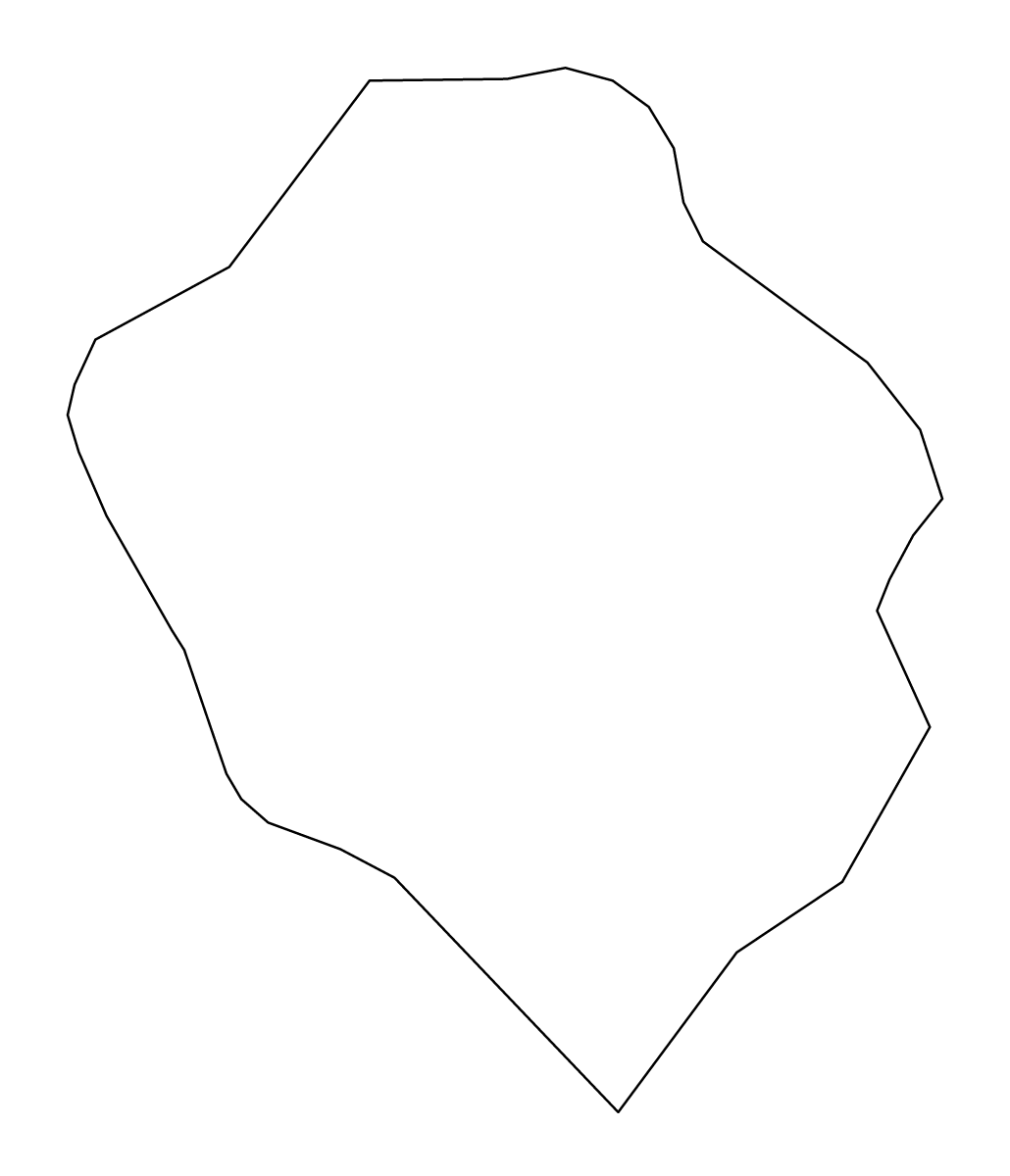 Outline map of Duplek Municipality, Slovenia.