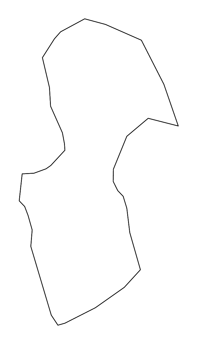 Outline map of Gorišnica Municipality, Slovenia with rivers.