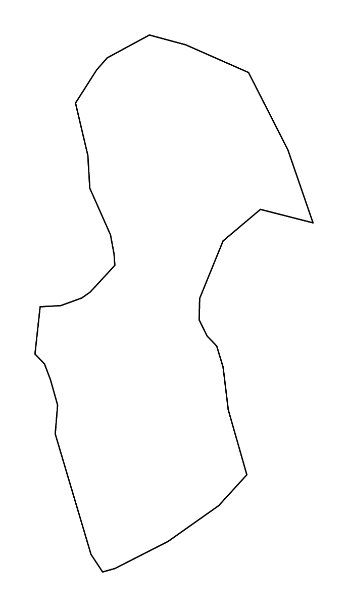 Outline map of Gorišnica Municipality, Slovenia with rivers.