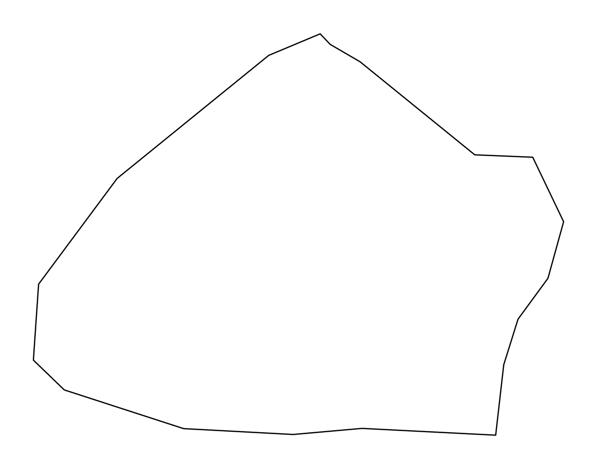 Outline map of Gornji Grad Municipality, Slovenia.
