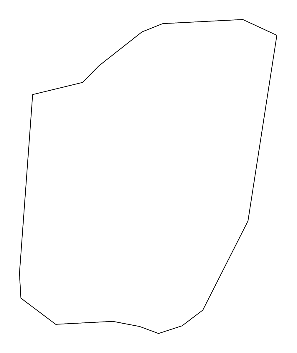 Outline map of Grad Municipality, Slovenia.