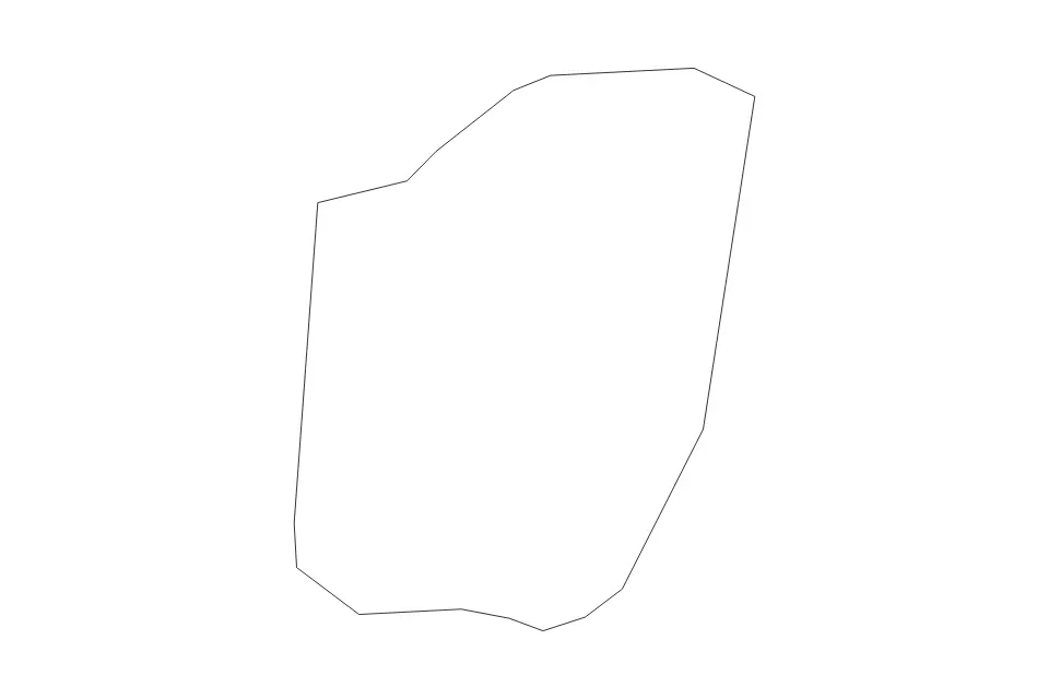 Outline map of Grad Commune, Slovenia with subdivision borders.