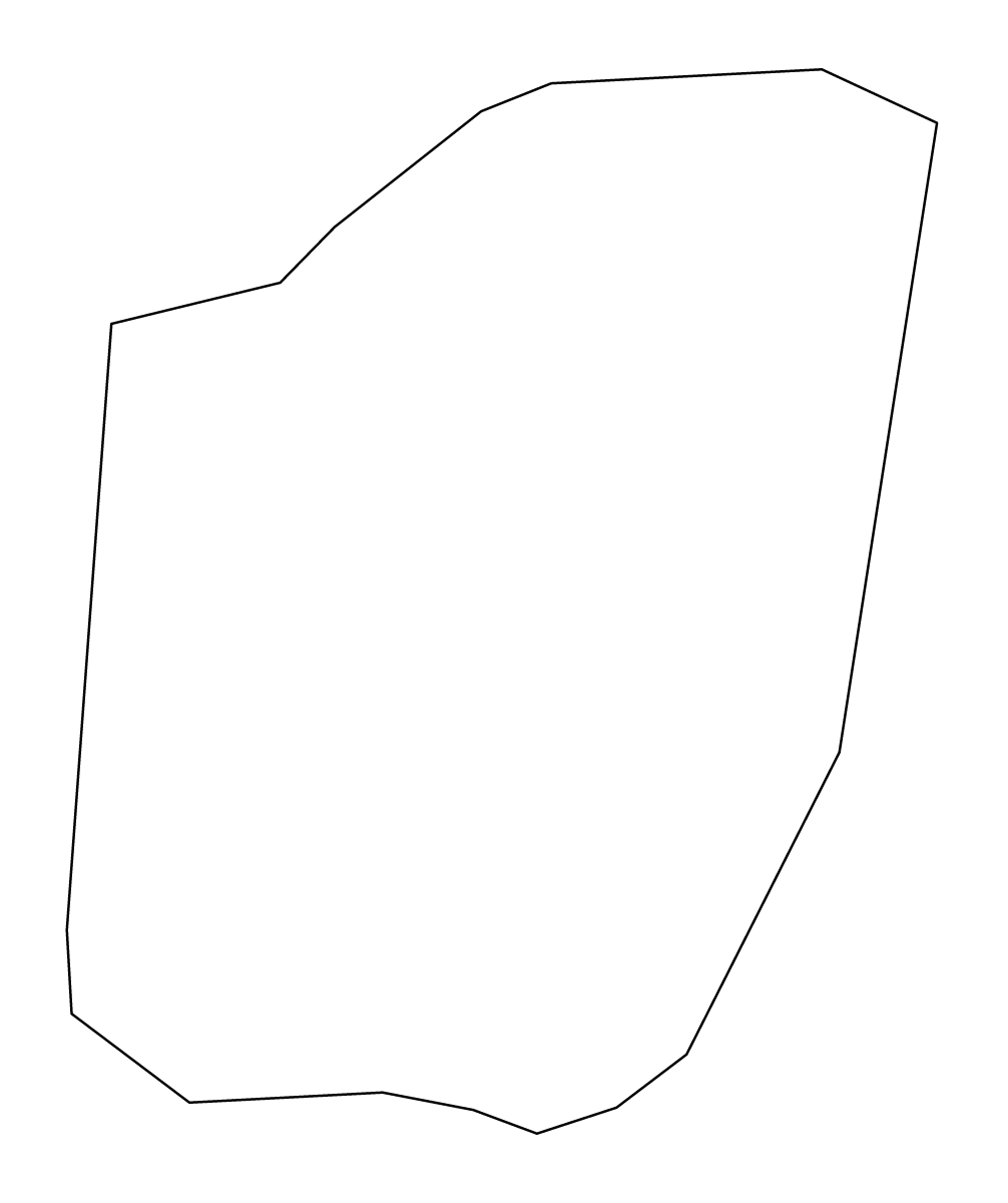 Outline map of Grad Municipality, Slovenia.