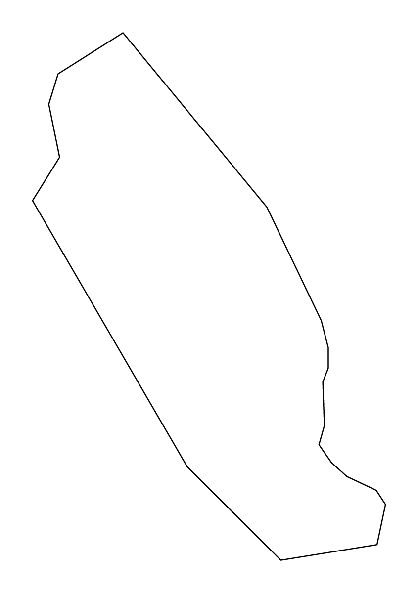 Outline map of Hajdina Municipality, Slovenia.