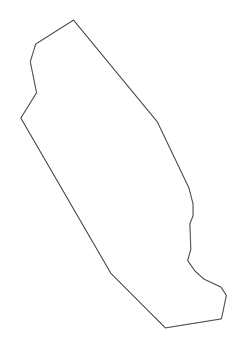 Outline map of Hajdina Municipality, Slovenia.