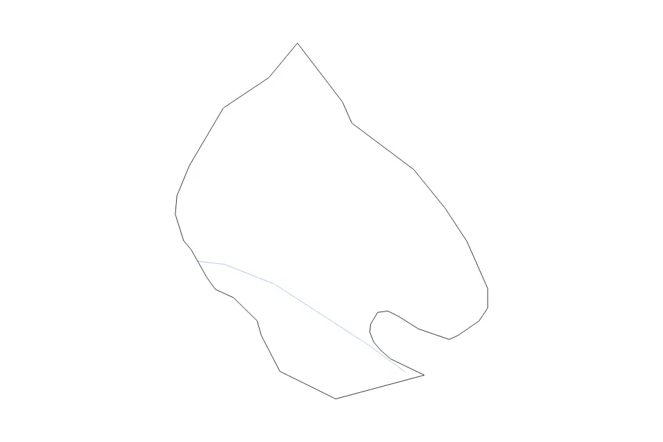 Outline map of Hrastnik Commune, Slovenia with subdivision borders and rivers.