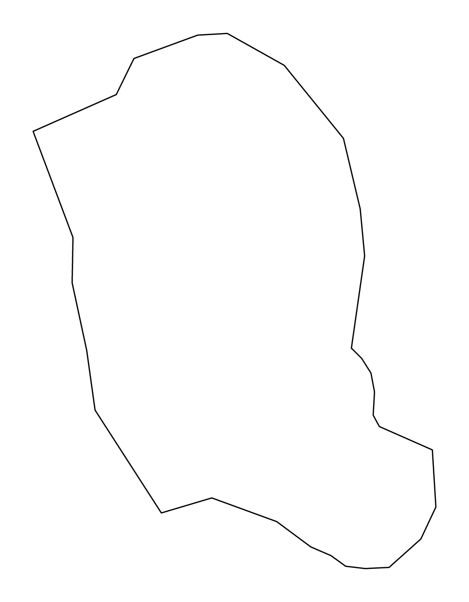 Outline map of Ig Municipality, Slovenia.