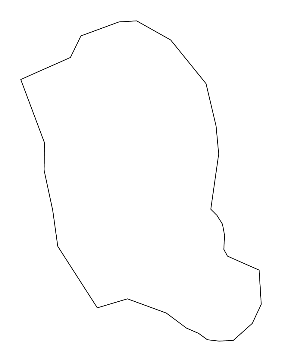 Outline map of Ig Municipality, Slovenia.