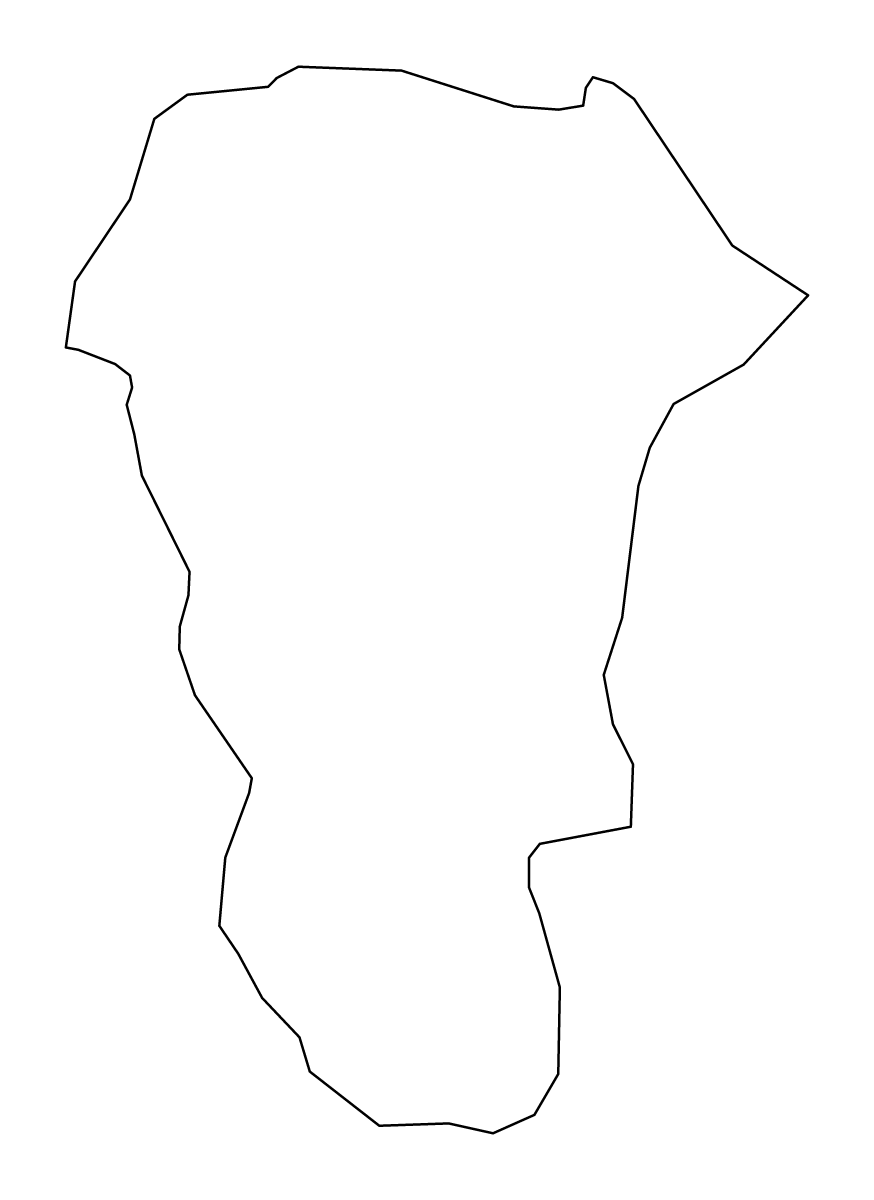 Outline map of Ivančna Gorica Municipality, Slovenia.