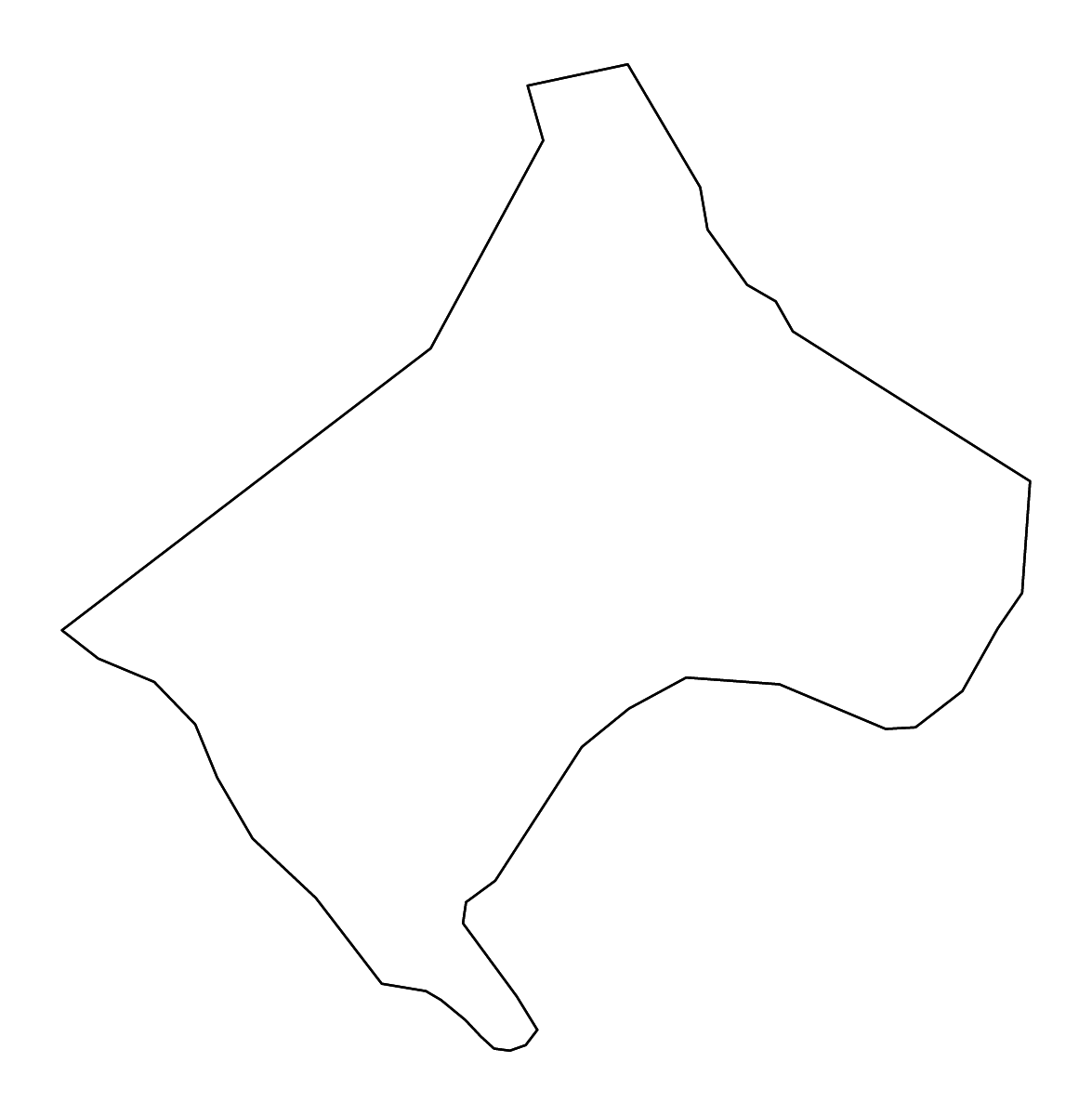 Outline map of Kanal ob Soči Municipality, Slovenia with rivers.