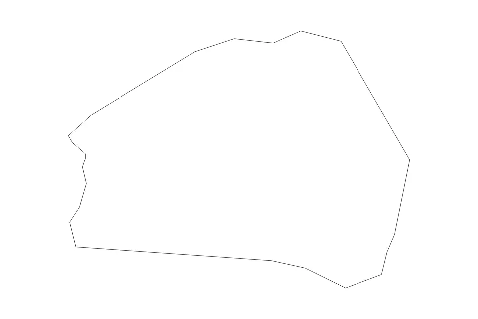 Mapa de Kidričevo, Slovenia de tipo contorno para Europa, con contorno con límites limpios.