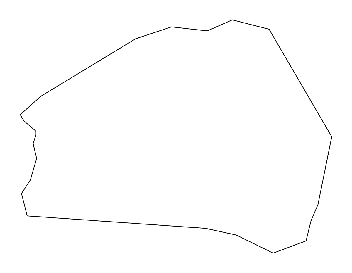 Outline map of Kidričevo Municipality, Slovenia.