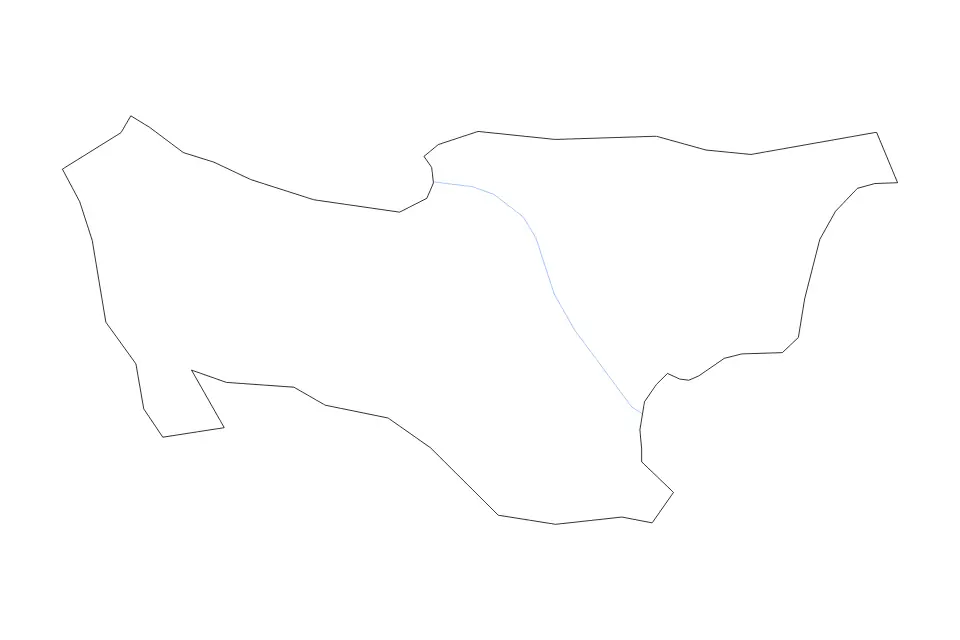 Aperçu de la carte de contour de Kobarid