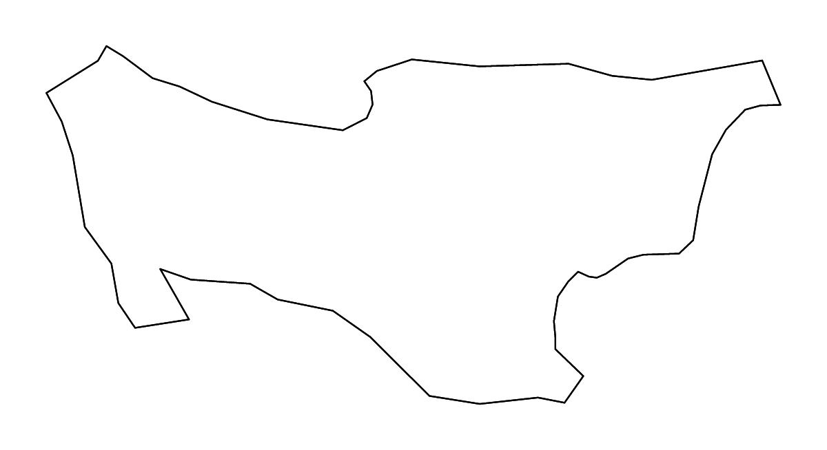 Outline map of Kobarid Municipality, Slovenia with rivers.