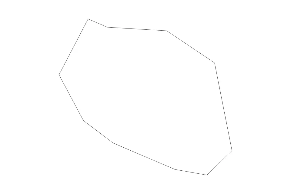 Outline map of Kobilje Commune, Slovenia with subdivision borders.