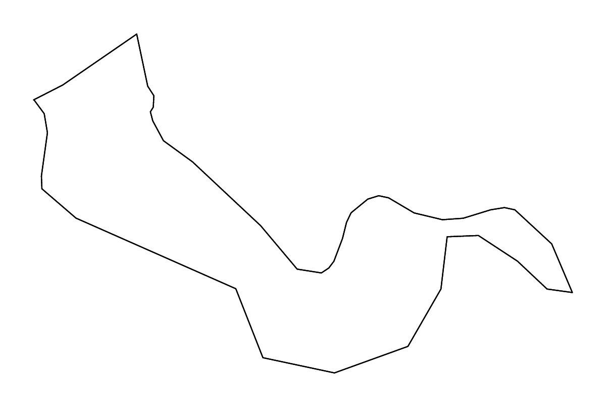 Carte de contour de Kostel, Slovenia avec rivières.