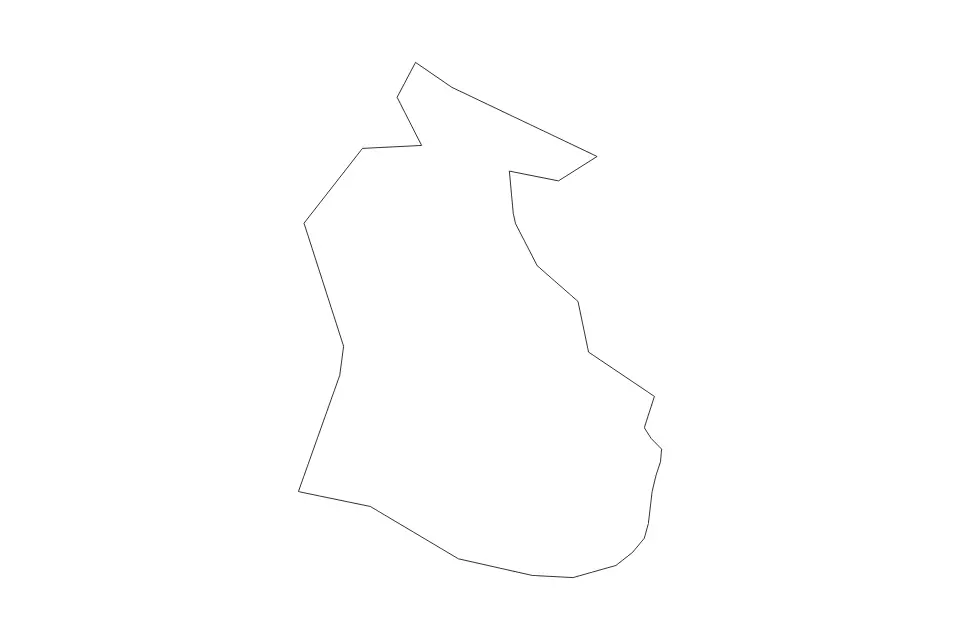 Carte de Križevci, Slovenia de type contour pour Europe, montrant contour avec des limites nettes.