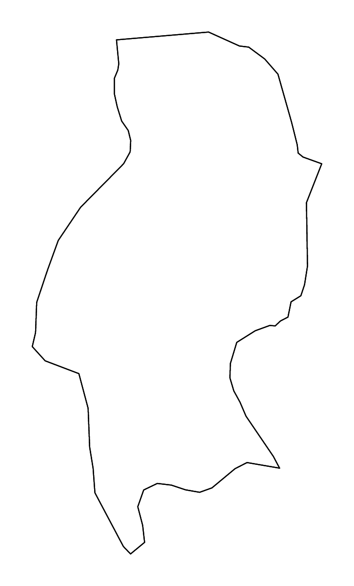 Carte de contour de Krško, Slovenia avec rivières.