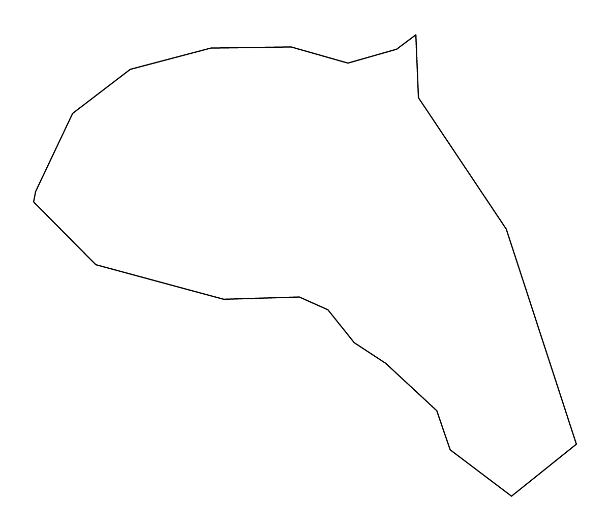 Carte de contour de Kungota, Slovenia.