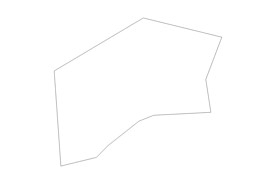 Outline map of Kuzma Commune, Slovenia with subdivision borders.