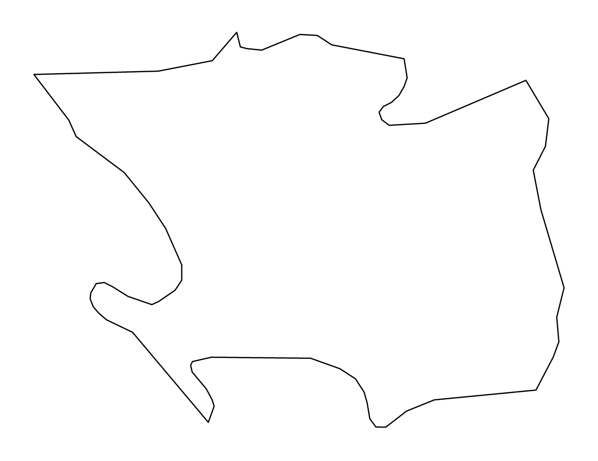 Carte de contour de Laško, Slovenia.