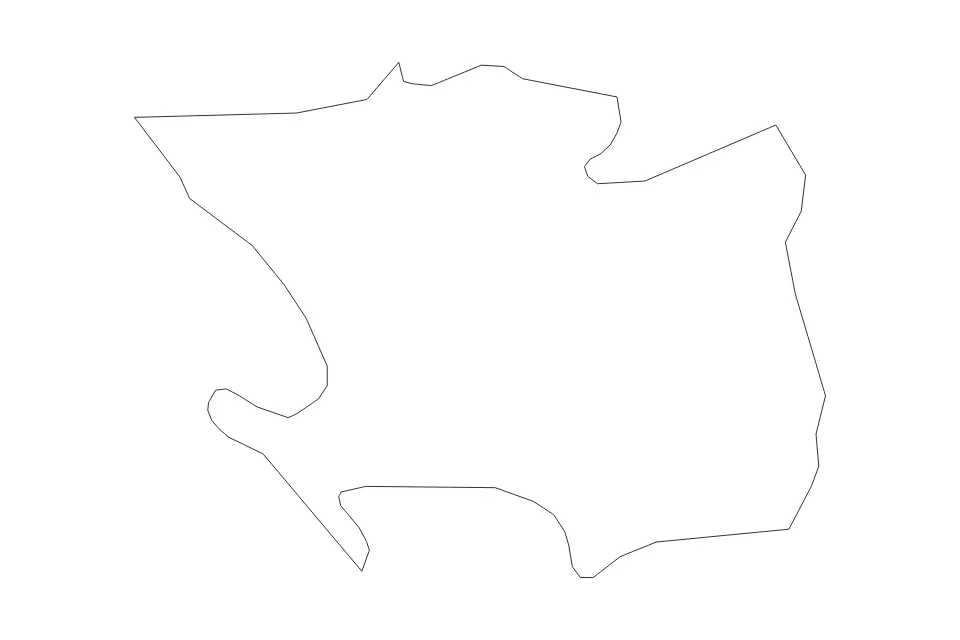 Mapa de Laško, Slovenia de tipo contorno para Europa, con contorno con límites limpios.