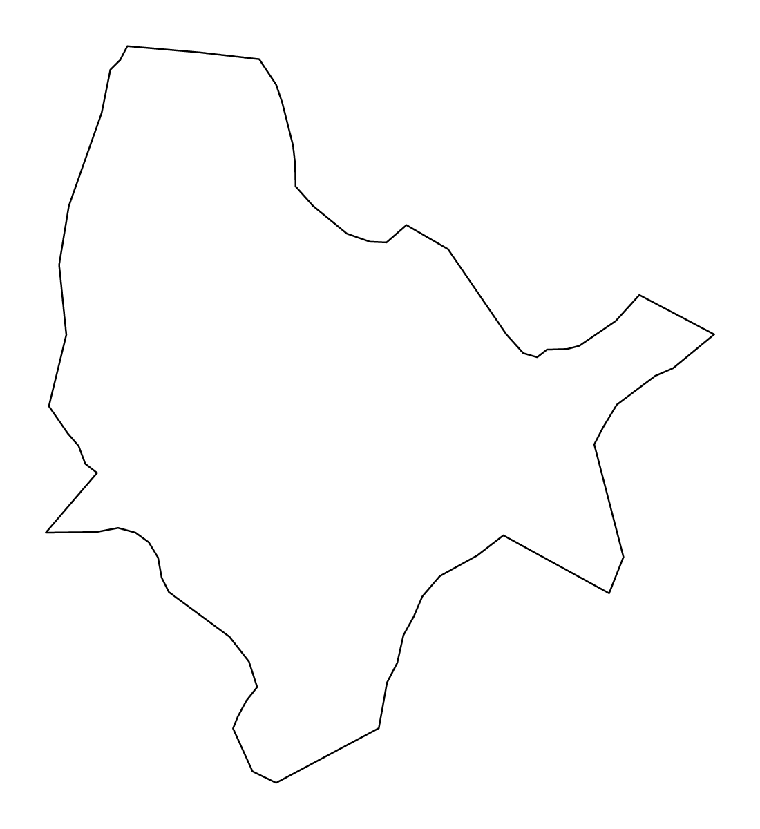 Carte de contour de Lenart, Slovenia.