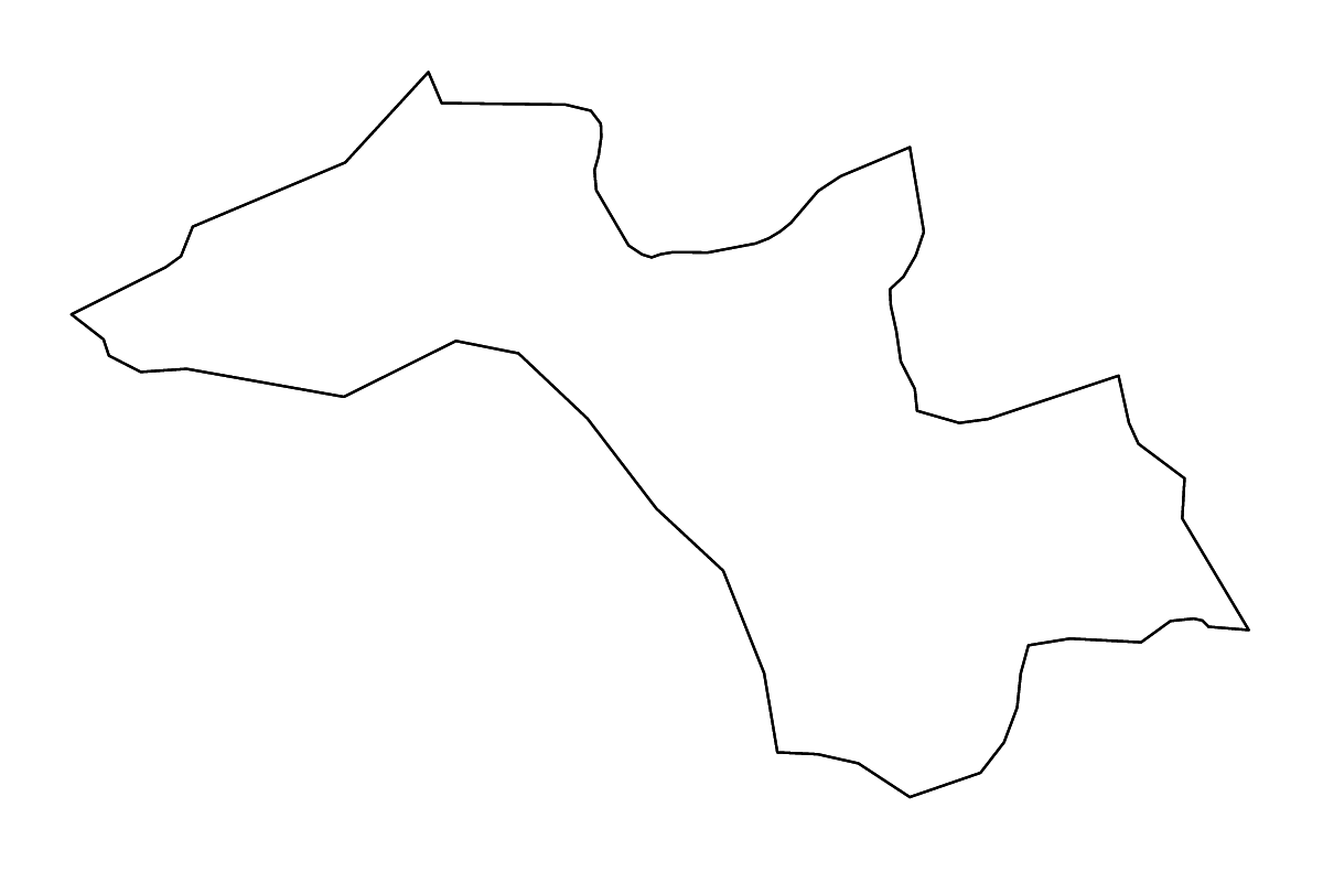 Outline map of Litija Municipality, Slovenia with rivers.