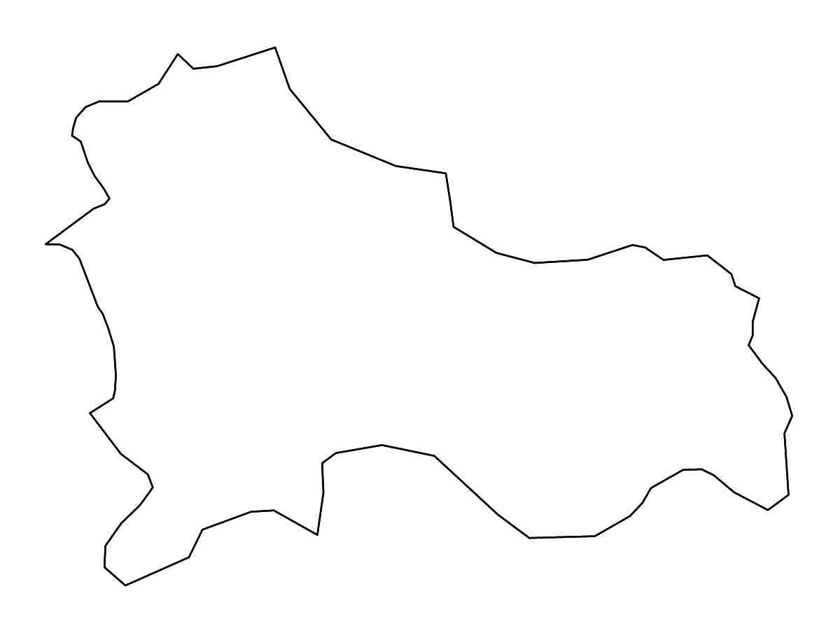 Carte de contour de Ljubljana, Slovenia avec rivières.