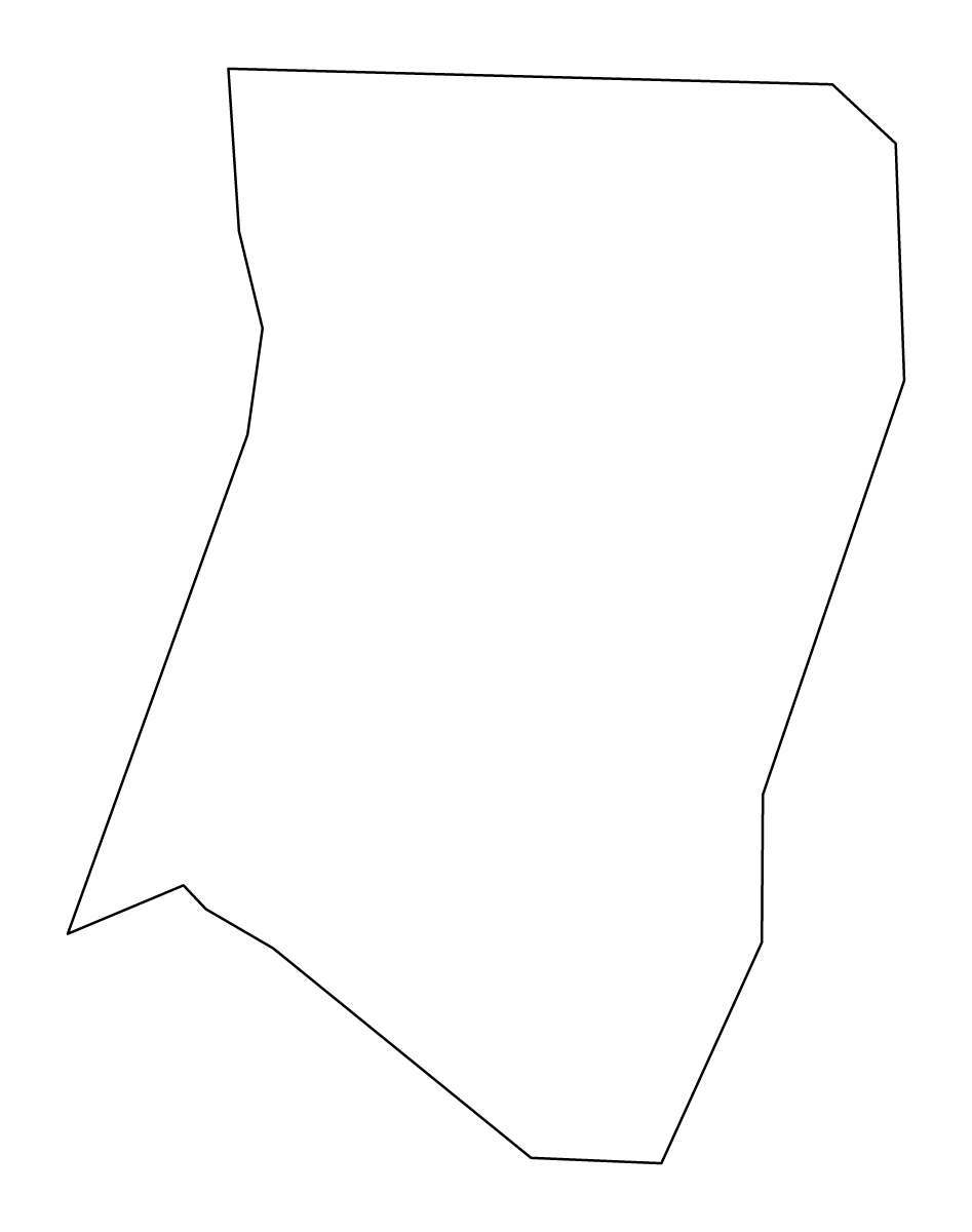 Carte de contour de Ljubno, Slovenia.