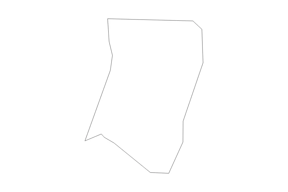 Carte de Ljubno, Slovenia de type contour pour Europe, montrant contour avec des limites nettes.
