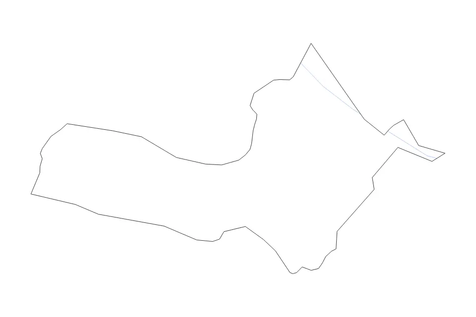 Mapa de Ljutomer, Slovenia de tipo contorno y ríos para Europa, con contorno y ríos con límites limpios.