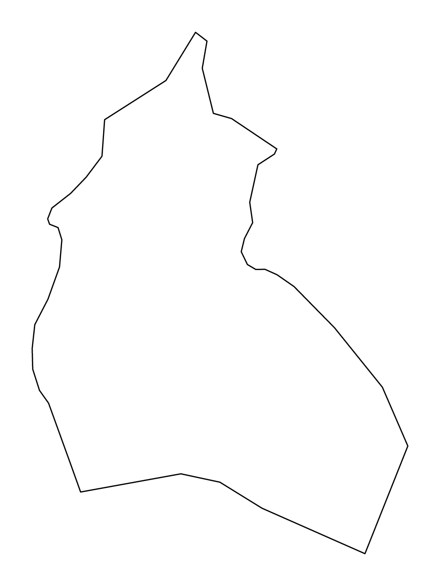 Carte de contour de Logatec, Slovenia.