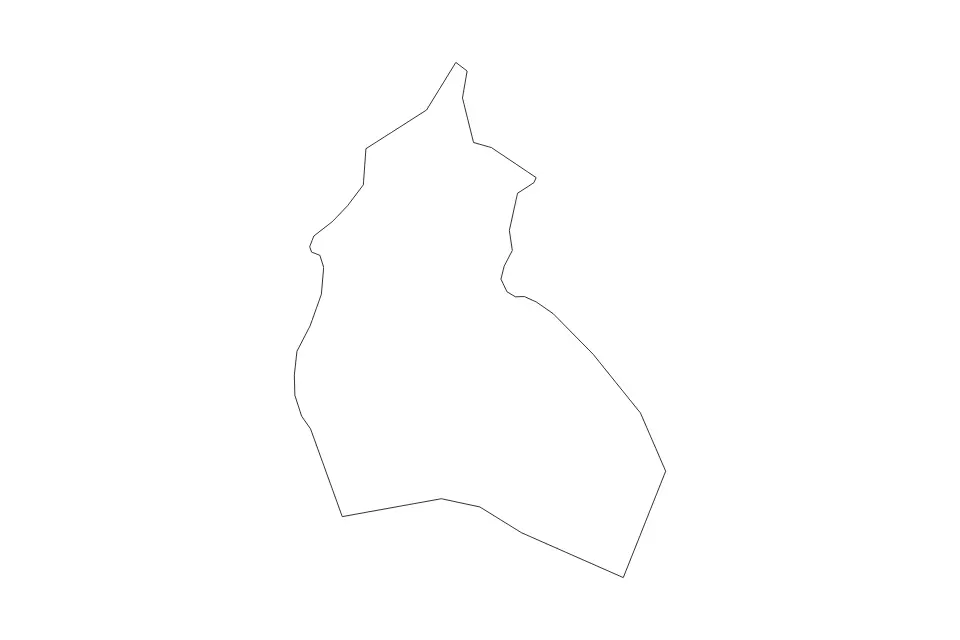 Mapa de Logatec, Slovenia de tipo contorno para Europa, con contorno con límites limpios.