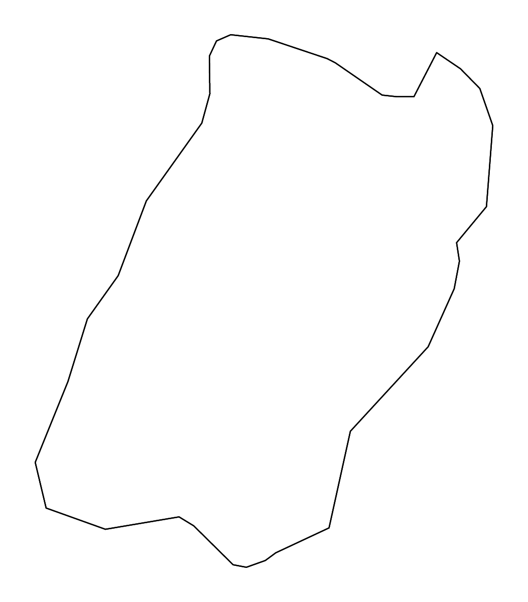 Outline map of Lovrenc na Pohorju Municipality, Slovenia with rivers.